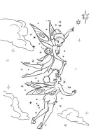 Tinker Bell kleurplaat 2